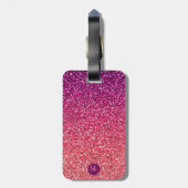 BESTE NANA OOIT GLITTER CUSTOM TYPOGRAPHY BAGAGELABEL (Achterkant verticaal)