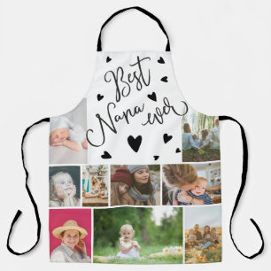 Beste Nana ooit harten foto collage rooster Schort