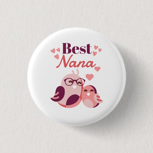 Beste Nana Ronde Button 3,2 Cm (Voorkant)