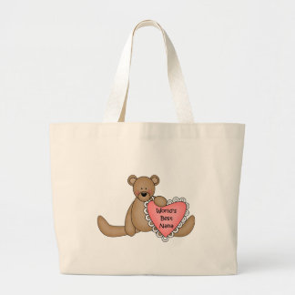 Beste Nana-totebag ter wereld Grote Tote Bag