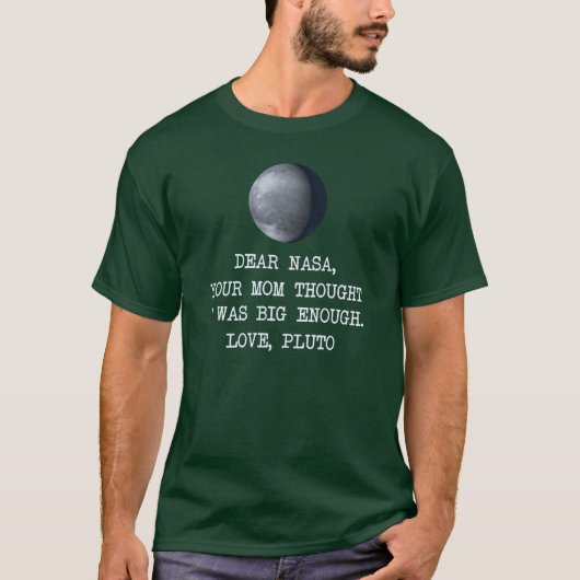 Beste Nasa Love Pluto T-shirt (Voorkant)