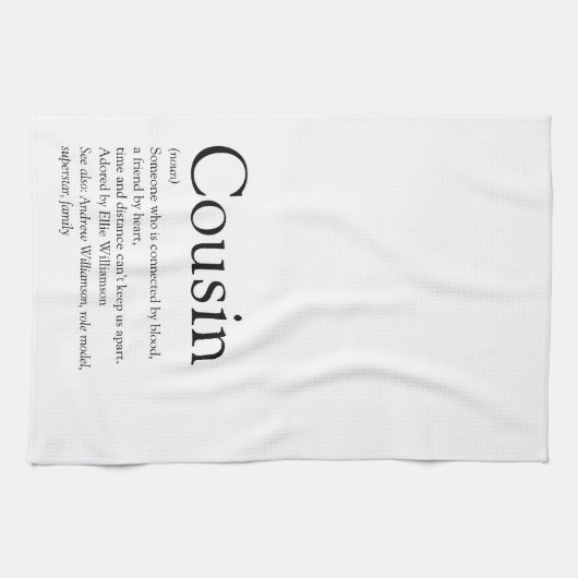 Beste Neef of Niece Ter Wereld Definitie Theedoek (Horizontaal)