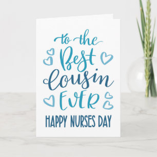 Beste neef ooit verpleegkundigen dag typografie in kaart