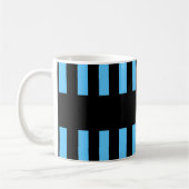 Beste NEIGHBOR ooit BLUE BLACK Stripes A03 Koffiemok (Links)