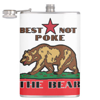 Beste niet porren het Beer - Californië Flask Heupfles