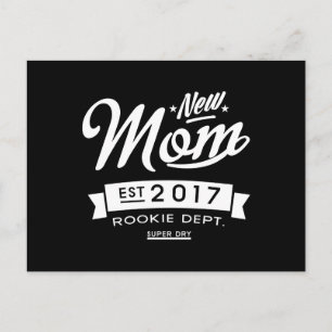 Beste nieuwe mam 2017 donker briefkaart