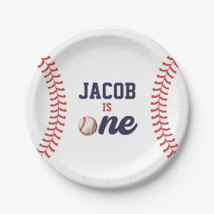 Beste Nieuwe Speler Honkbal 1e Verjaardag Papieren Bordje