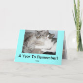 Beste Nieuwjaar Cat Kaart (Achterkant)