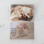 Beste Nieuwjaar Cat Kaart (Binnen)