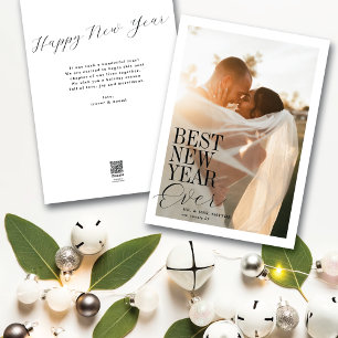 Beste Nieuwjaar ooit Modern Type Vakantie Fotokaar Feestdagenkaart
