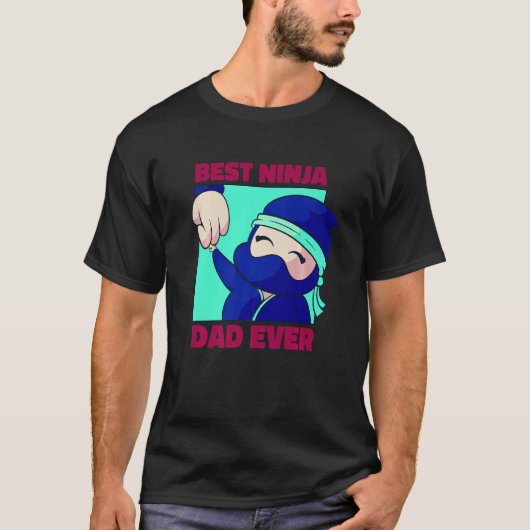 beste ninja dad ooit kind katana swords Premium T-shirt (Voorkant)