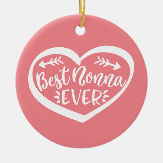 Beste Nonna Ever Keramisch Ornament (Voorkant)