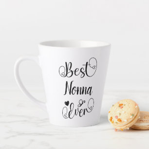 Beste Nonna Ooit Typografie Schattige Cursief Scri Latte Mok