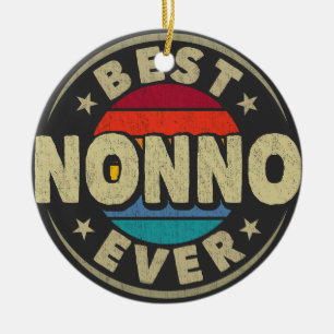 Beste Nonno ooit Retro  Opa Vaderdag Keramisch Ornament