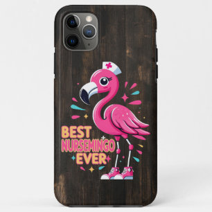 Beste Nursemingo Ooit Verpleegster Flamingo Liefhe iPhone 11 Pro Max Hoesje