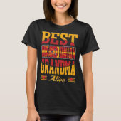 Beste oma Alive Gift uit Macedonië T-shirt (Voorkant)