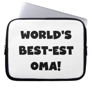 Beste Oma Black- of White-cadeautjes ter wereld Laptop Sleeve