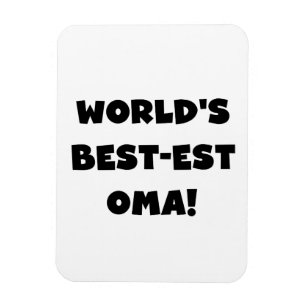 Beste Oma Black- of White-cadeautjes ter wereld Magneet