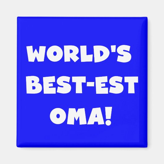 Beste Oma Black- of White-cadeautjes ter wereld Magneet (Voorkant)