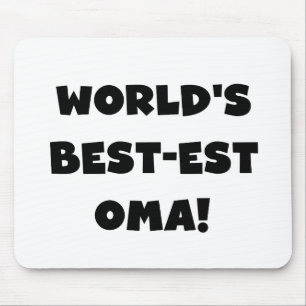 Beste Oma Black- of White-cadeautjes ter wereld Muismat