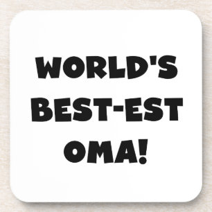 Beste Oma Black- of White-cadeautjes ter wereld Onderzetter