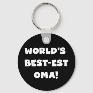Beste Oma Black- of White-cadeautjes ter wereld Sleutelhanger