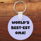 Beste Oma Black- of White-cadeautjes ter wereld Sleutelhanger (Voorkant)