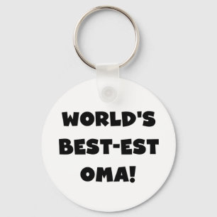 Beste Oma Black- of White-cadeautjes ter wereld Sleutelhanger