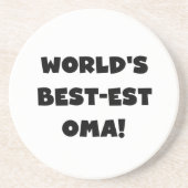 Beste Oma Black- of White-cadeautjes ter wereld Zandsteen Onderzetter (Voorkant)