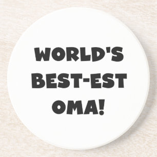 Beste Oma Black- of White-cadeautjes ter wereld Zandsteen Onderzetter