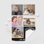 Beste Oma By Par Custom 5 Fotocollage Golfhanddoek (Insitu)