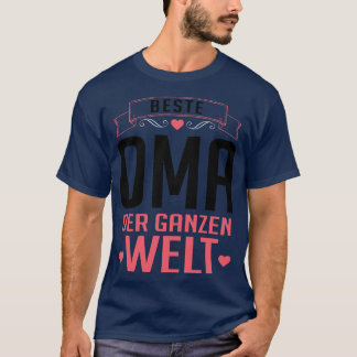 Beste oma der welt t-shirt