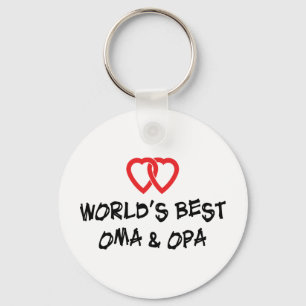 Beste Oma en Opa van de wereld Sleutelhanger