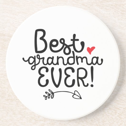 Beste oma Ever Granny oma Zandsteen Onderzetter (Voorkant)
