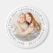 Beste oma Ever Moderne Klassieke foto Magneet (Voorkant)