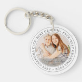 Beste oma Ever Moderne Klassieke foto Sleutelhanger (Voorkant)