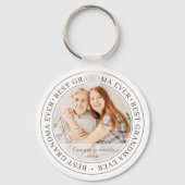 Beste oma Ever Moderne Klassieke foto Sleutelhanger (Voorkant)