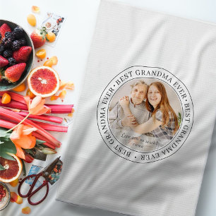 Beste oma Ever Moderne Klassieke foto Theedoek