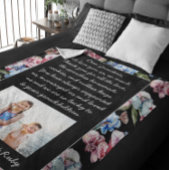 Beste oma | Foto en brief gepersonaliseerd Fleece Deken