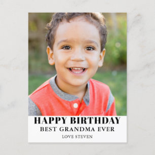 Beste oma foto verjaardag briefkaart