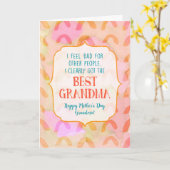 Beste oma Moederdag Kaart (Gele Bloem)