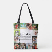 Beste oma, Oma Definitie 12 Foto Collage Draagtas (Achterkant)