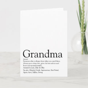 Beste oma oma-definitie aller tijden kaart