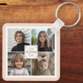 Beste oma ooit 4 fotocollage sleutelhanger (Achterkant)