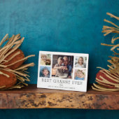 Beste oma ooit 5-foto collage Keepsake Custom Fotoplaat (Zijkant)