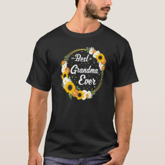 Beste oma ooit bloemen tuinman t-shirt