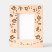 Beste Oma Ooit Boho Bloemen Gegraveerde Lijstjes (Voorkant)