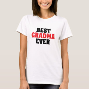Beste oma ooit elegant zwart en wit t-shirt