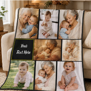 Beste oma ooit foto Gepersonaliseerde grootouder Fleece Deken