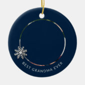 Beste oma ooit foto Ornament (Voorkant)